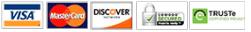 Accepted credit cards